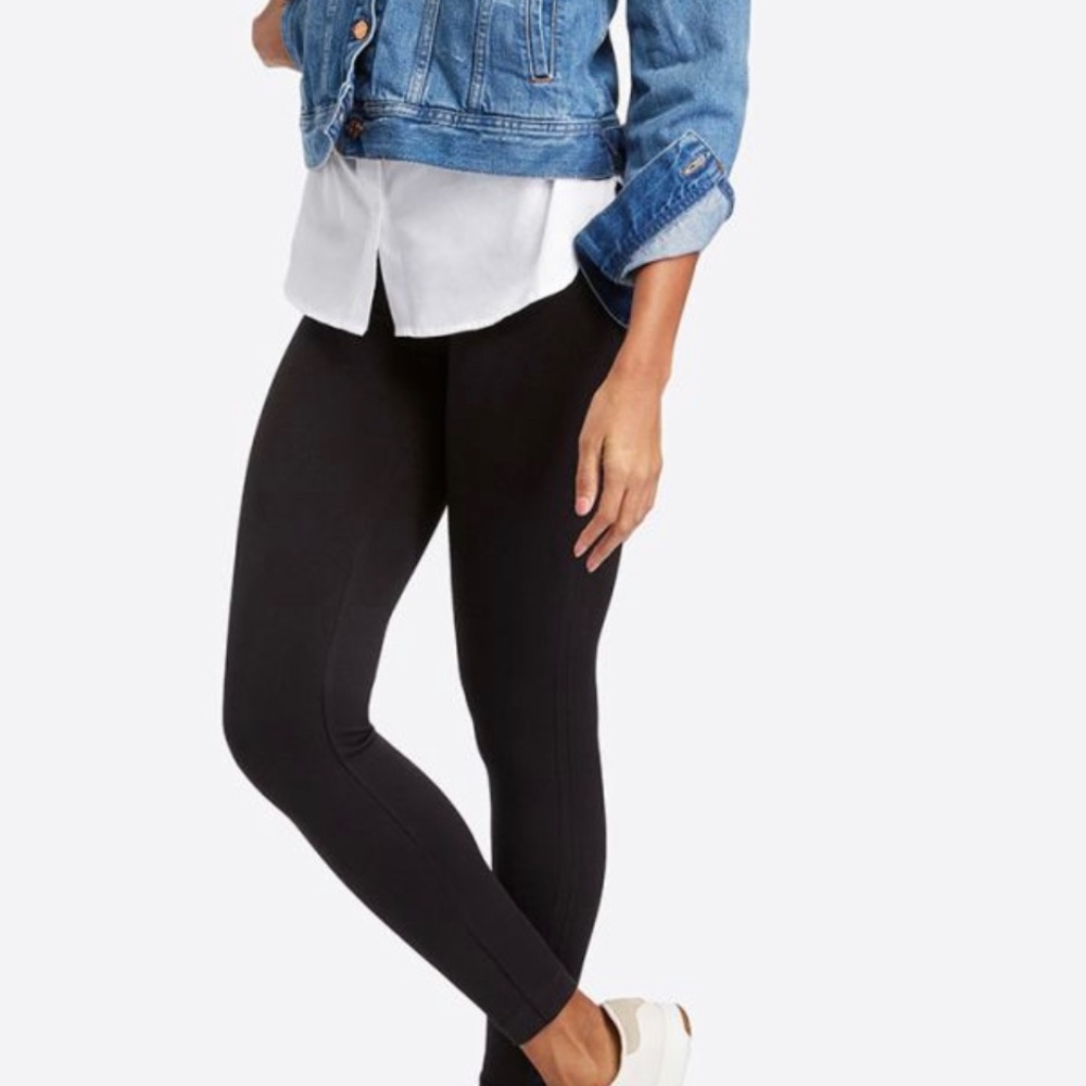 SPANX very black seamless leggings